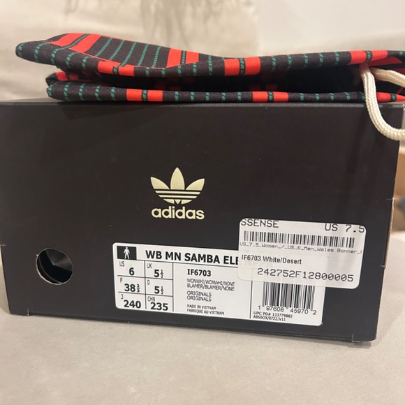 Adidas x Wales Bonner - Samba Millenium Sneakers - Size 7 Women's / 6 Mens - Picture 16 of 16